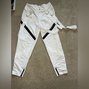 Balera Pop Star Pants With Straps white size medium hiphop dance streetwear